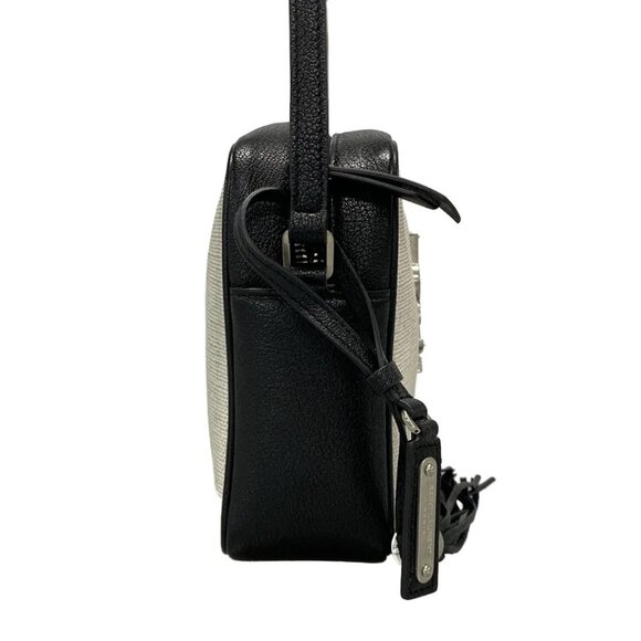 SAINT LAURENT PARIS Lou Camera Bag Cream Black Coated Canvas Leather 838-072125 - Picture 4 of 14